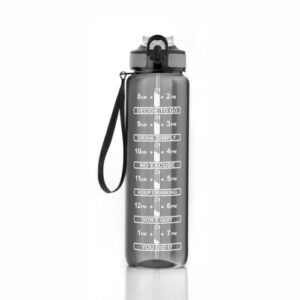 PLASTIC 1000ML TIME MARKER WATER BOTTLE